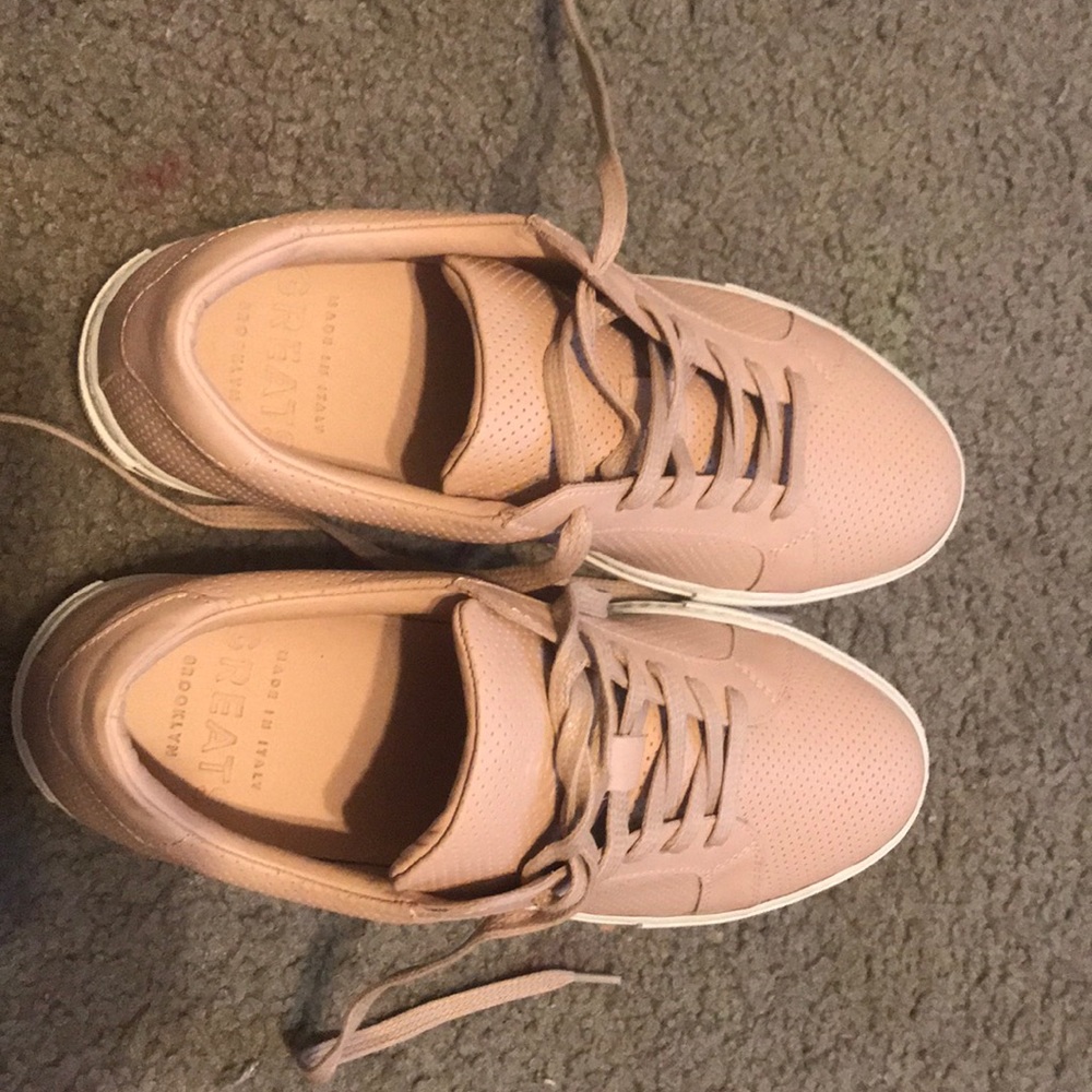 Pink rose goldish shoes